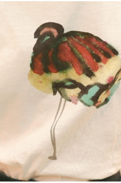 Camiseta Blanca Estampada