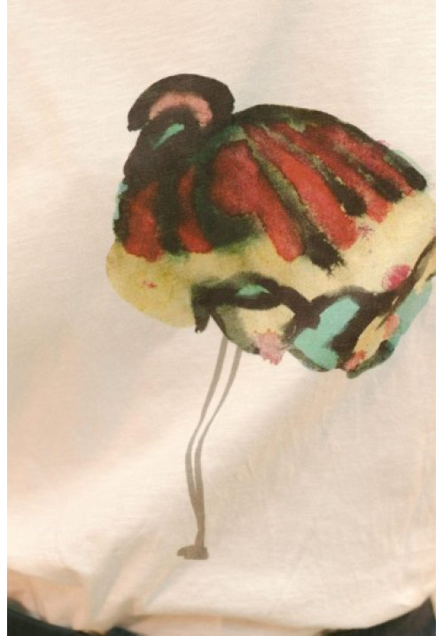 Camiseta Blanca Estampada