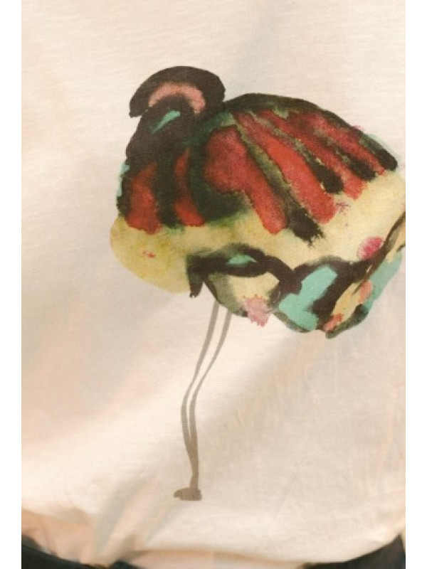 Camiseta Blanca Estampada