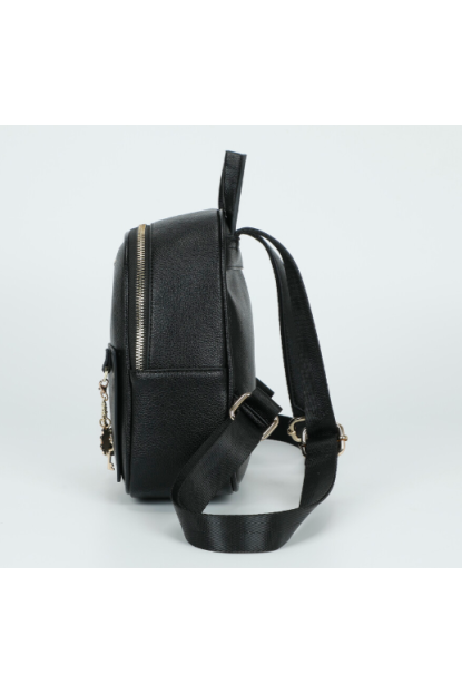 Mochila pequeña con cadena negra