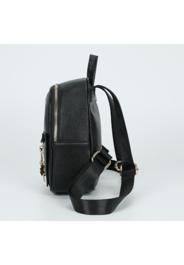 Mochila pequeña con cadena negra