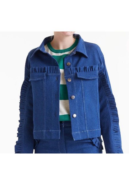 Chaqueta vaquera con Volantes